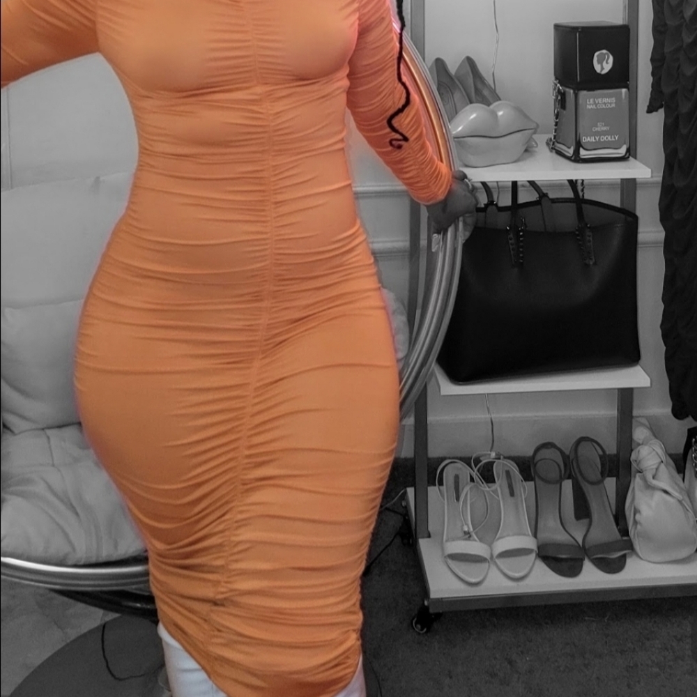 NWT Sexy Ruched Dress